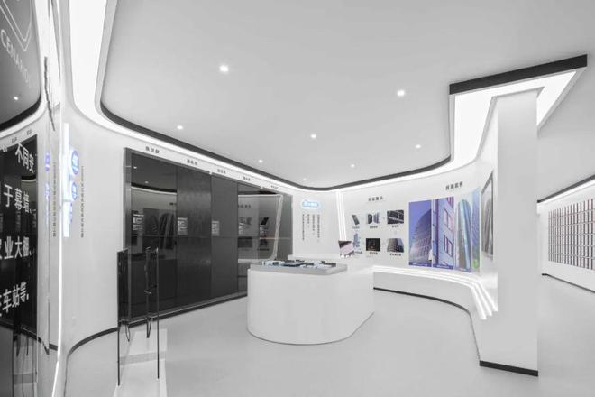 开云KAIYUN天元世纪设想施工一体化案例石农团体企业展厅装修设想(图4)